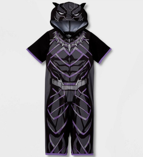 Boys black panther one - black,