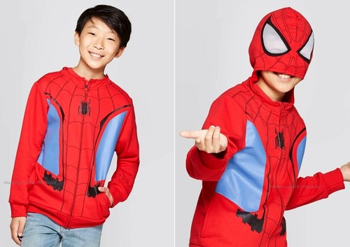 Spiderman size hoodie - 4-10,
